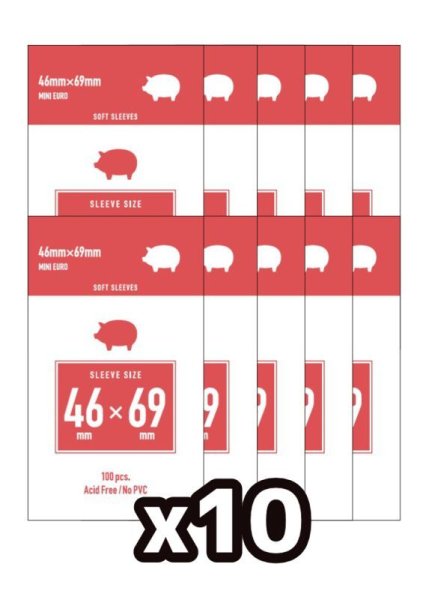 画像1: 【10個パック】ミニユーロサイズソフト 46*69mm (1)